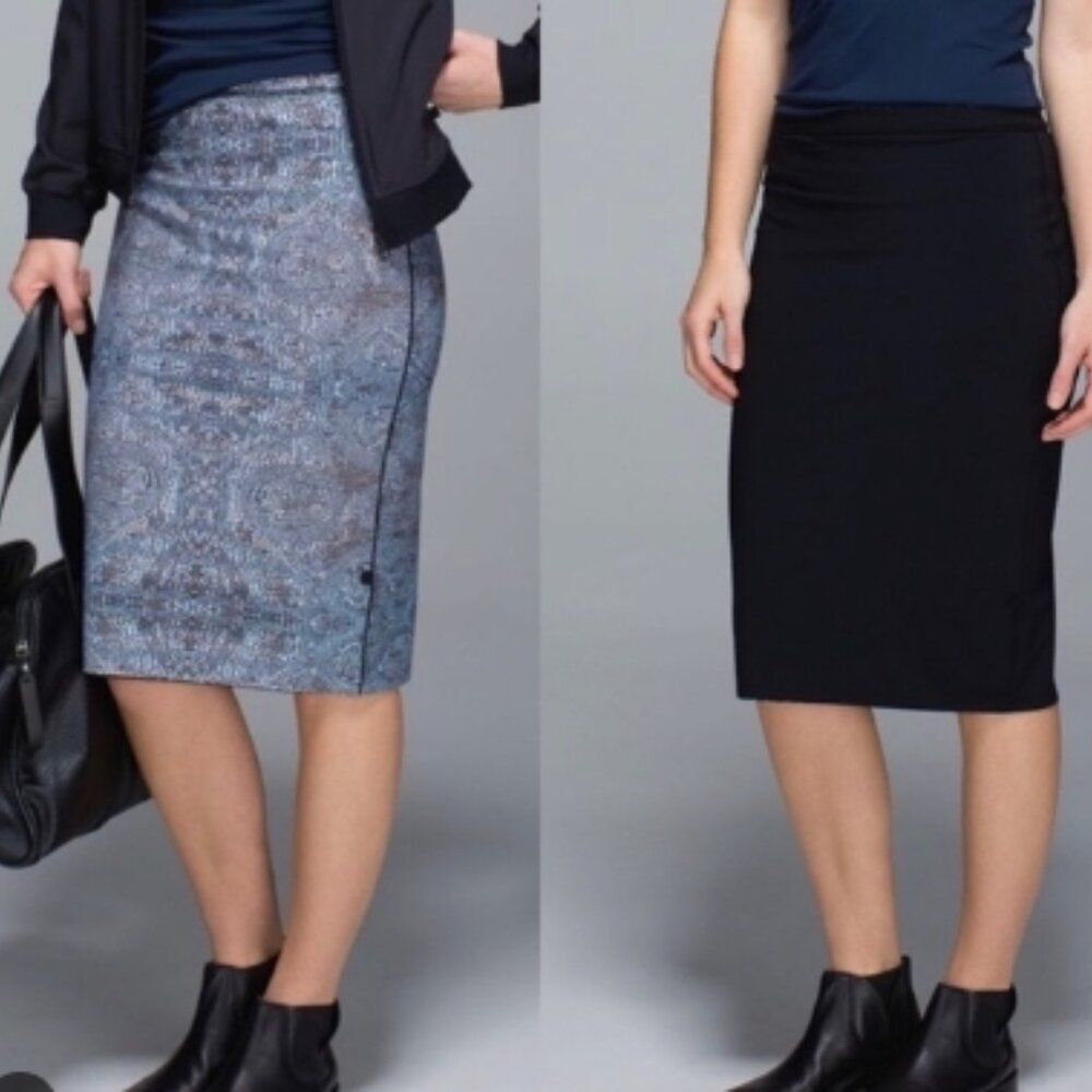 Like New! Lululemon Twice As Nice Reversible Pencil Skirt in Size Unknown